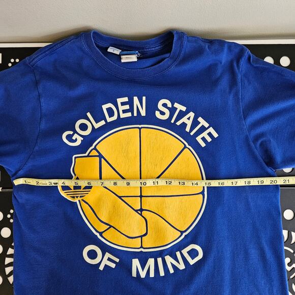 Adidas Golden State Warriors NBA GSW Graphic Blue Shirt Men's Medium | FLAWS - Picture 3 of 16